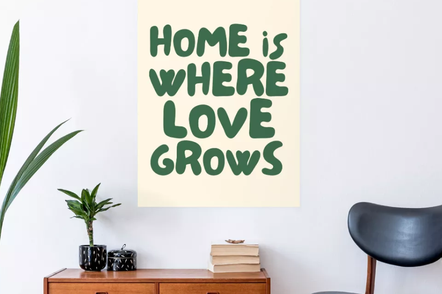 Rustic welcome sign for entryway decor