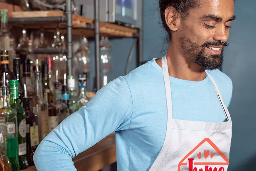 Stylish artist kitchen apron